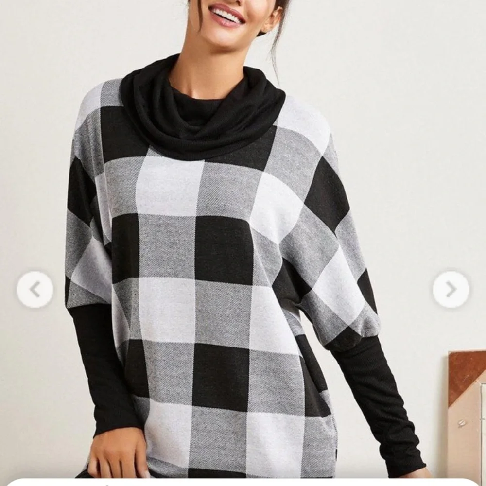 NWT 3X Suzanne Betro Cowl Neck Tunic - Picture 4 of 5